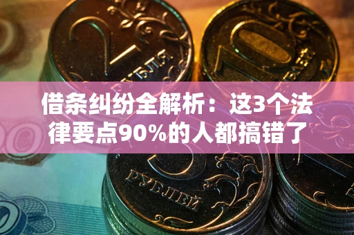 北京借条纠纷全解析：这3个法律要点90%的人都搞错了