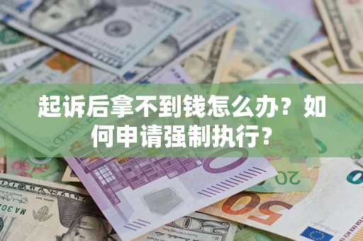北京起诉后拿不到钱怎么办？如何申请强制执行？