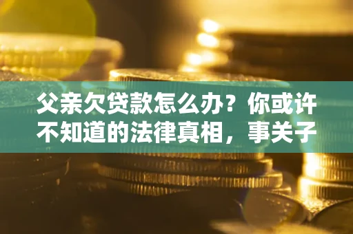 北京父亲欠贷款怎么办？你或许不知道的法律真相，事关子女未来