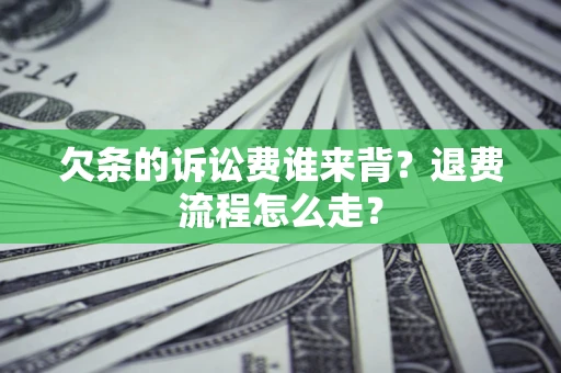北京欠条的诉讼费谁来背？退费流程怎么走？