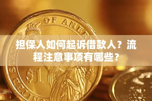 北京担保人如何起诉借款人？流程注意事项有哪些？